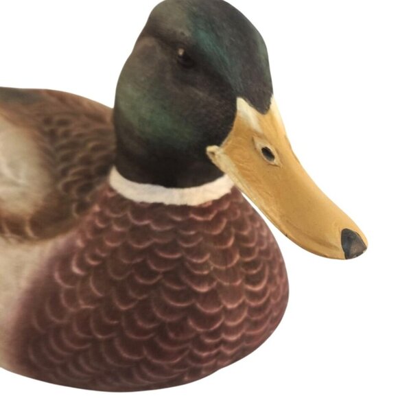 Vintage Bella Casa By Ganz Mallard Duck Figurine Cabin Lodge Resin Decor 2000 - Picture 6 of 9